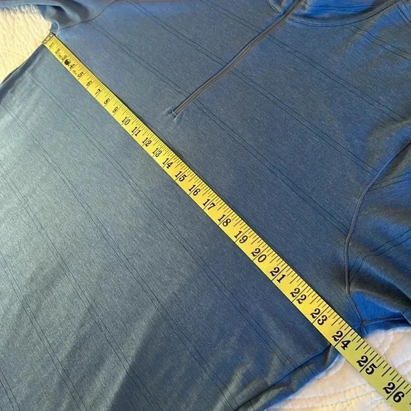 PrAna Pullover 1/4 Zip Stretch Pullover Men’s XL Blue Watchtower Long Sweatshirt - Picture 10 of 15